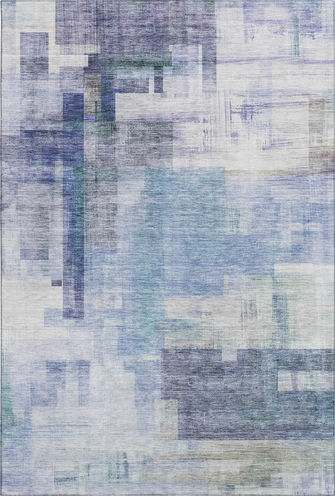 Hanne Blue 8' x 10' Machine Washable Rug