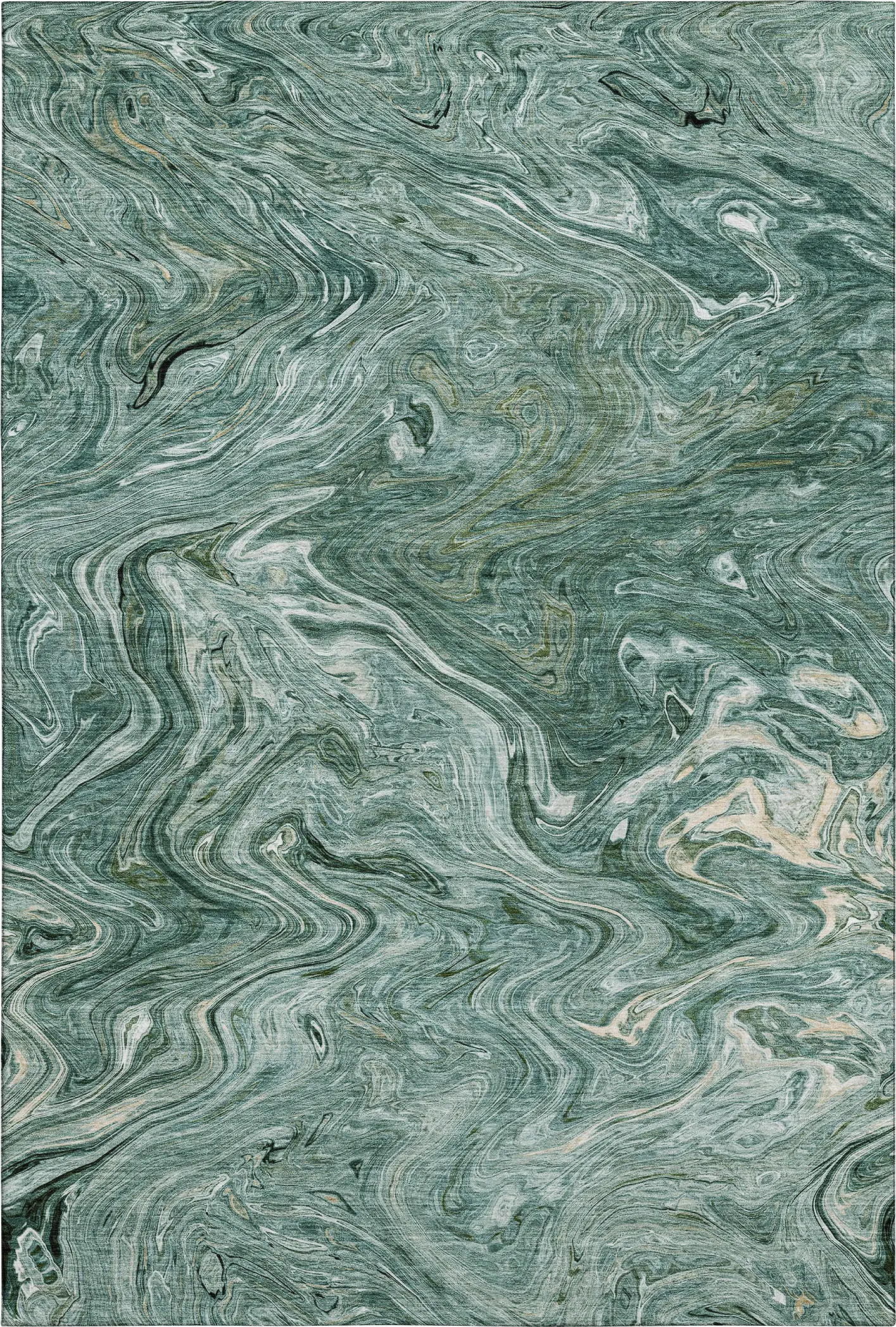 Shilo Teal 8' x 10' Machine Washable Rug