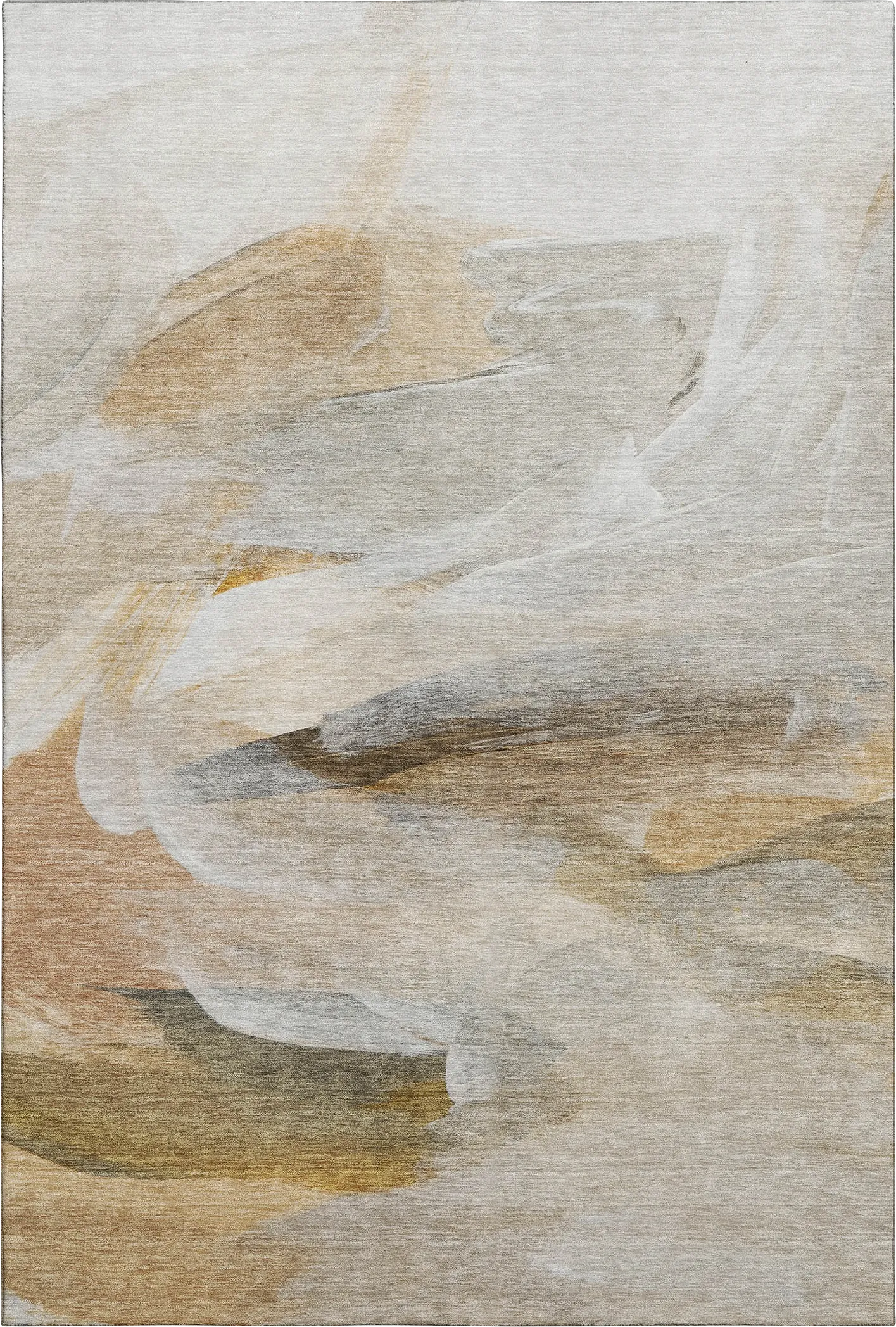 Tridi Beige 8' x 10' Machine Washable Rug - Image 1