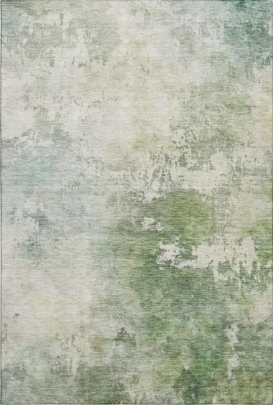 Wandi Green 8' x 10' Machine Washable Rug