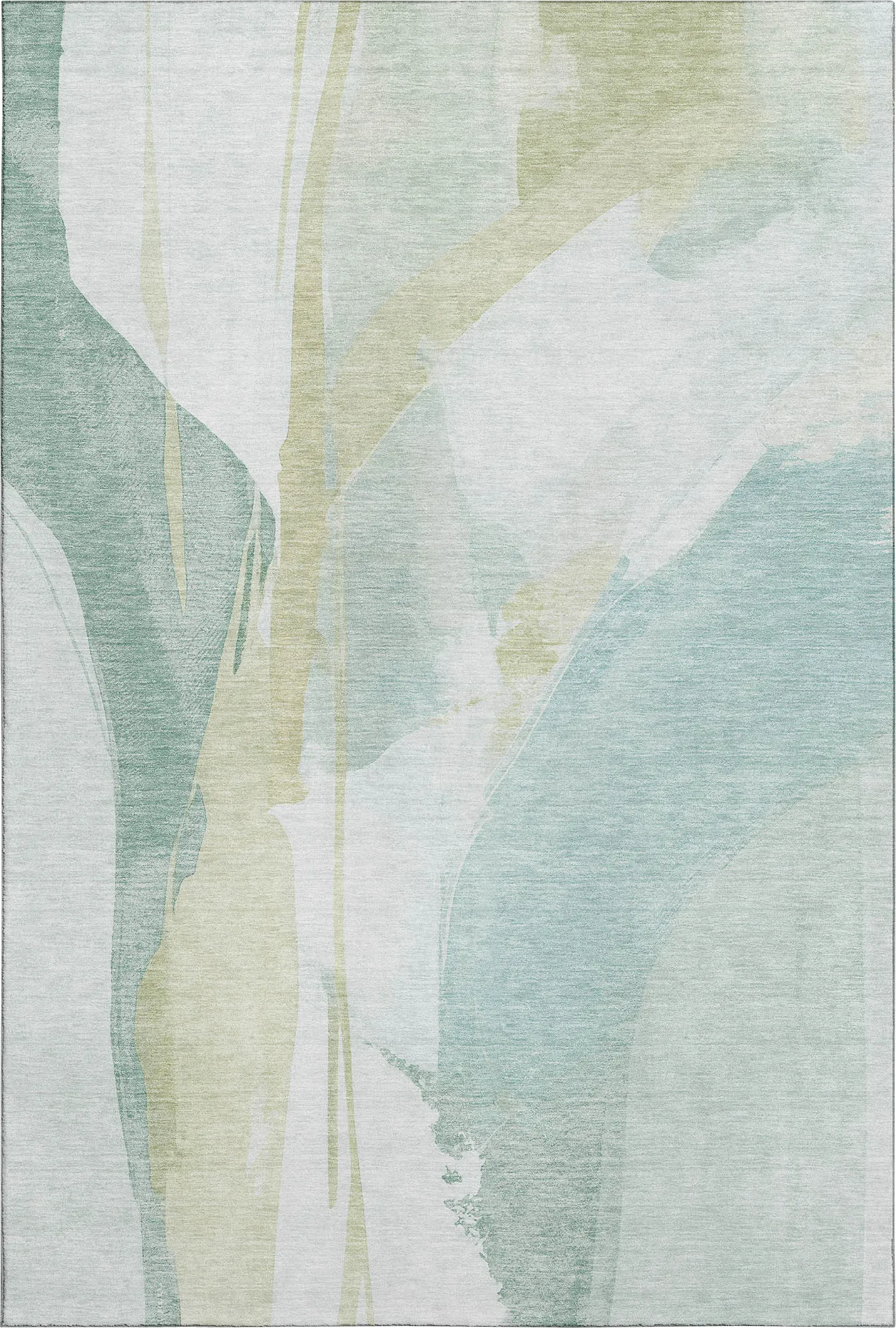 Pratin Teal 8' x 10' Machine Washable Rug - Image 1