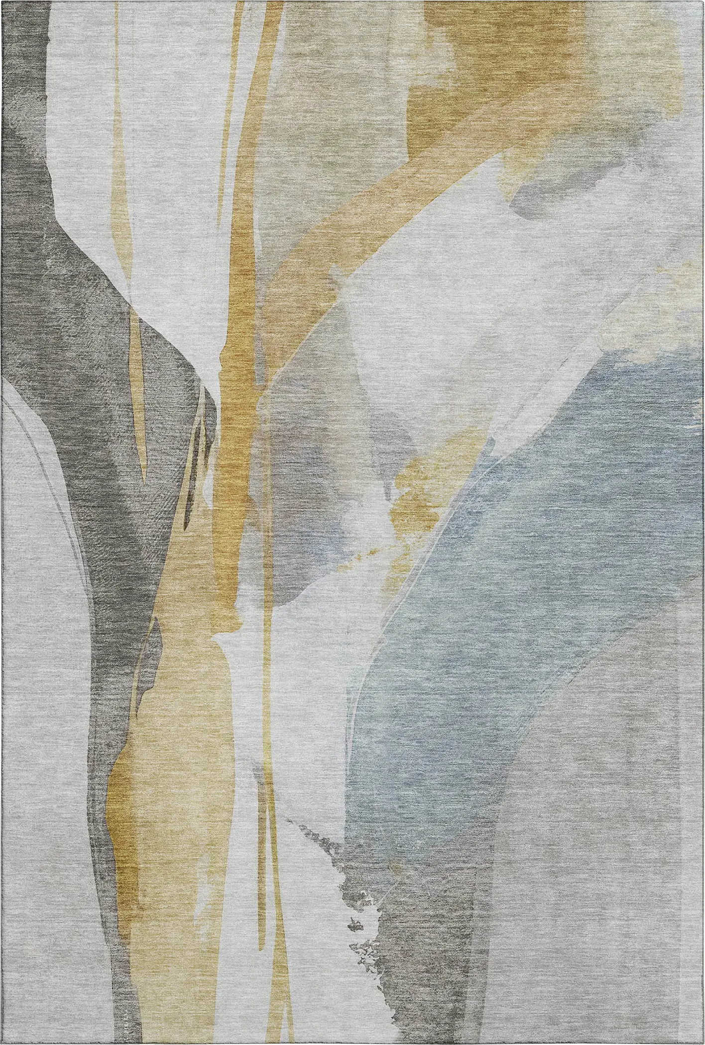 Pratin Gold 8' x 10' Machine Washable Rug