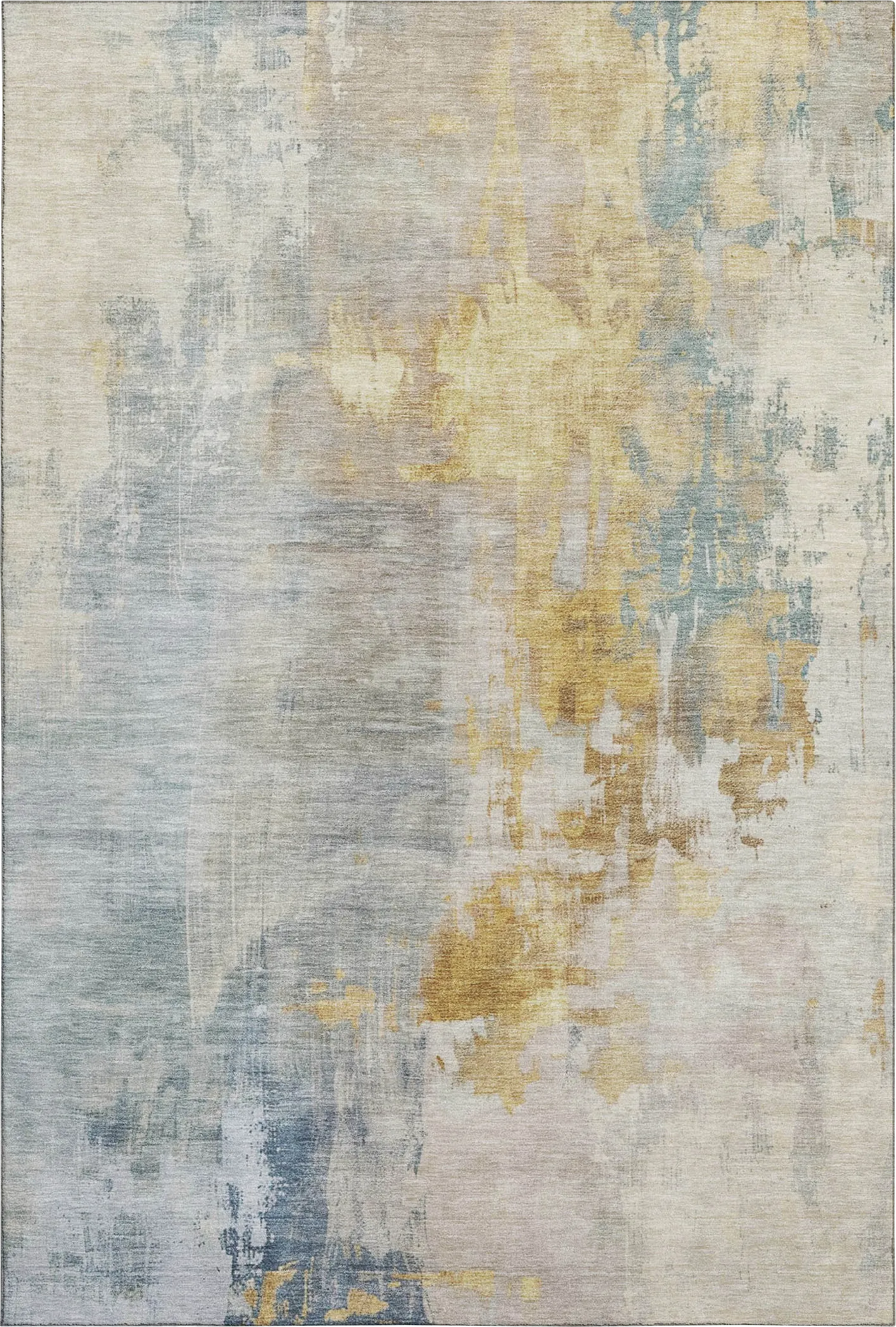 Rala Teal 8' x 10' Machine Washable Rug - Thumbnail - Image 1