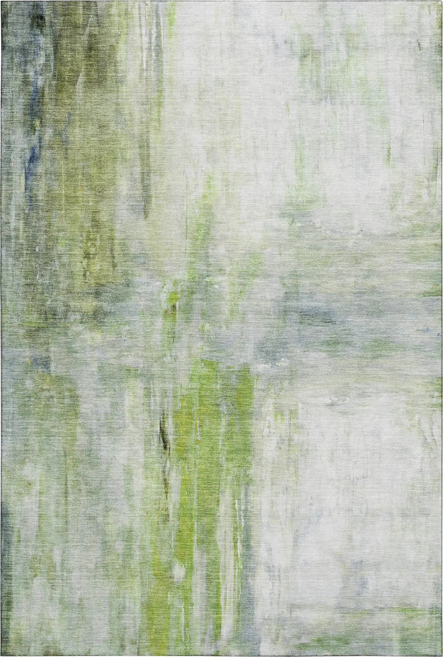 Kasti Green 8' x 10' Machine Washable Rug