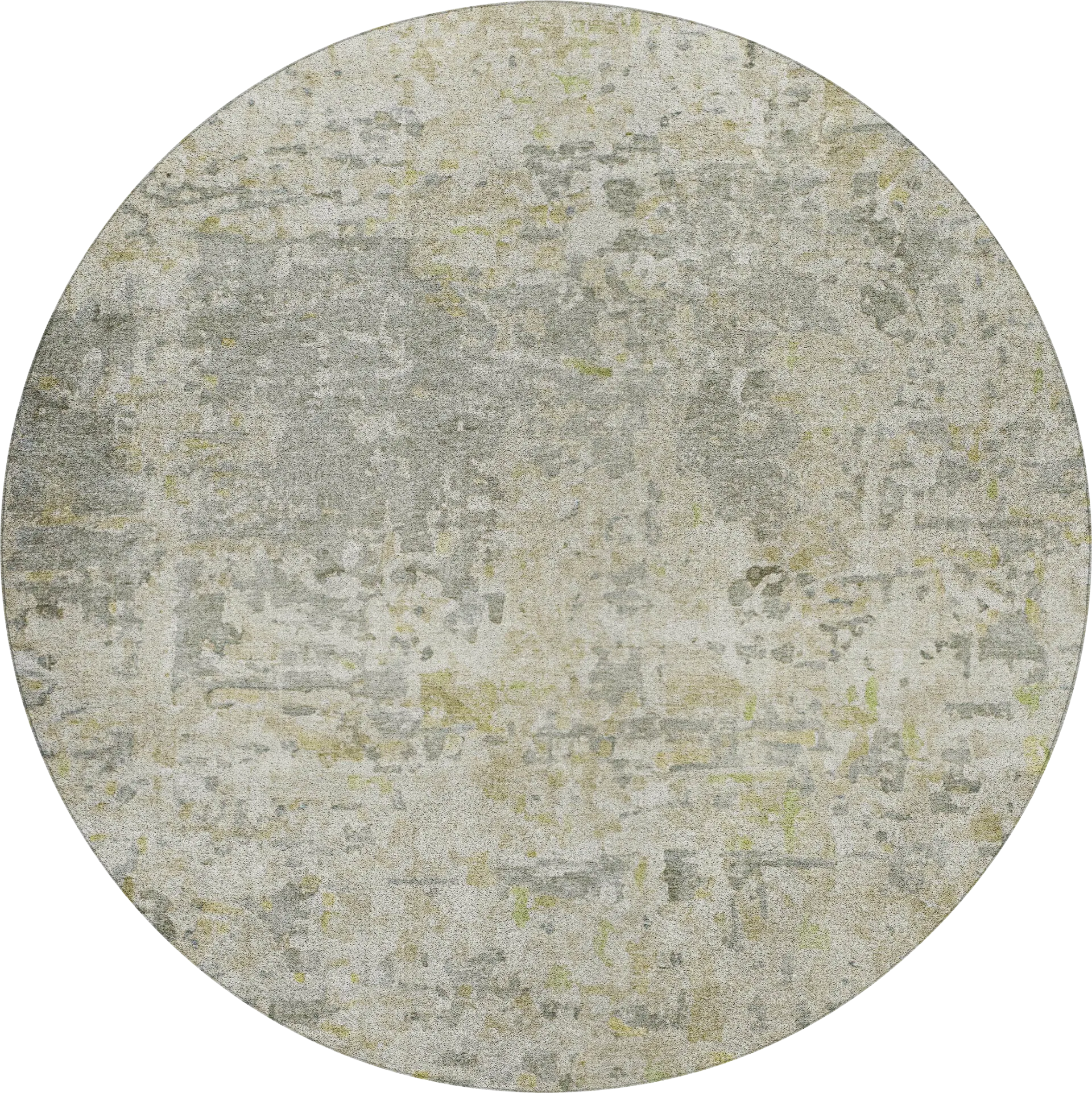 Liayah Sage 8' Round Machine Washable Rug - Image 1
