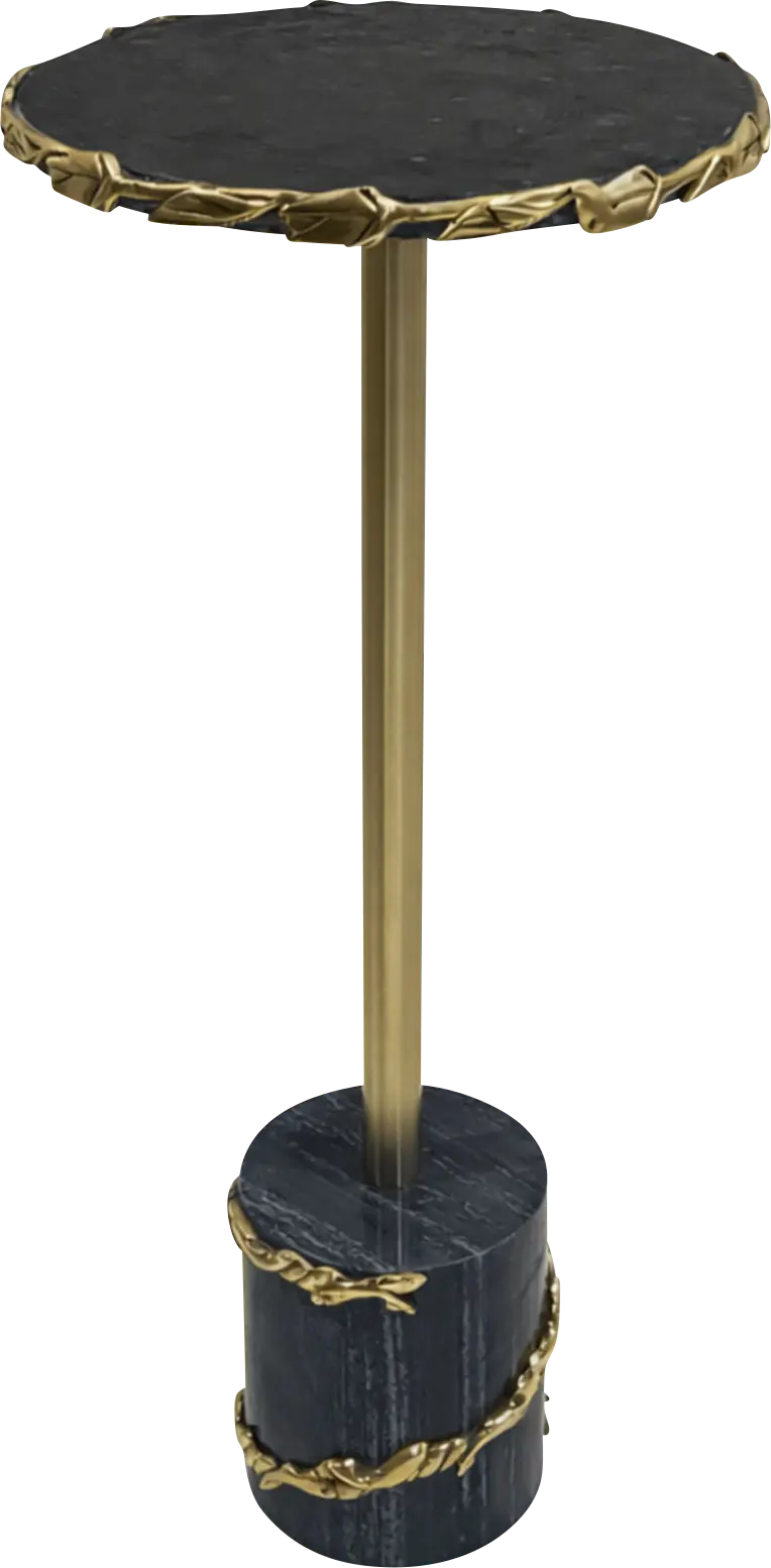 Sisazi Gold/Black Accent Table