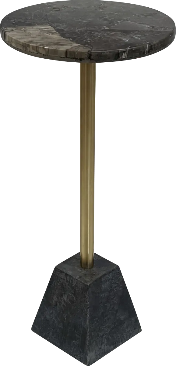 Papave Gold/Black Accent Table - Thumbnail - Image 1