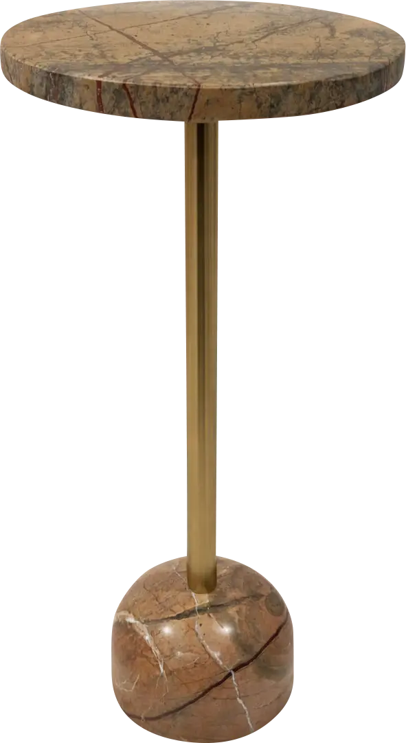 Tagate Brown/Gold Accent Table