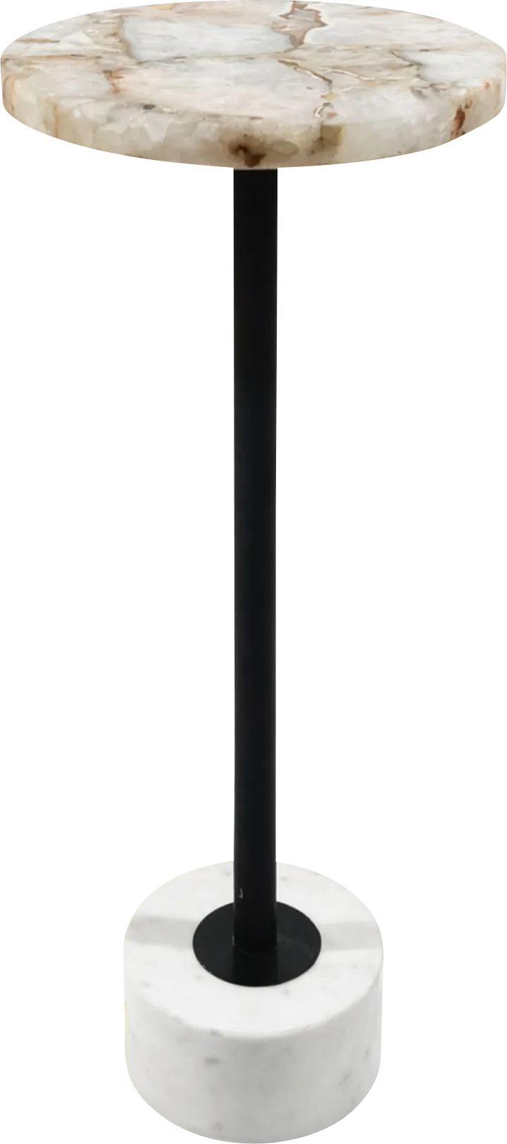 Luzul Black/White Accent Table - Image 1