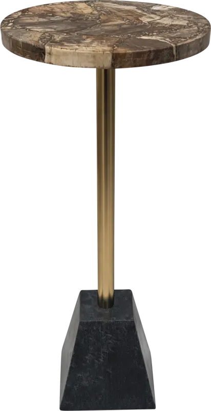 Aryen Gold/Brown Accent Table