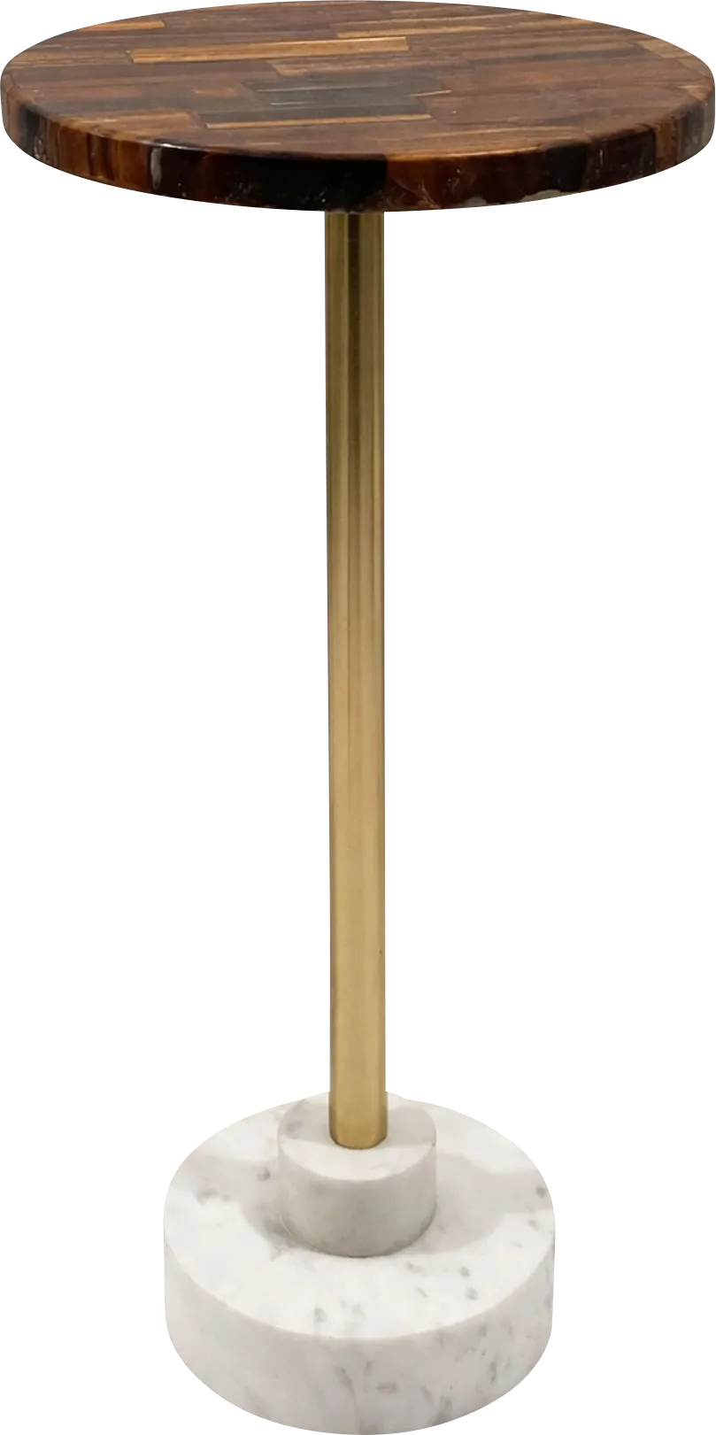 Seleis Brown/Gold Accent Table - Image 1