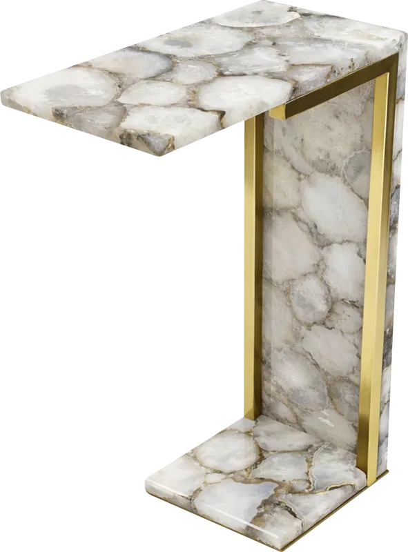 Onosm Gold/Natural Accent Table