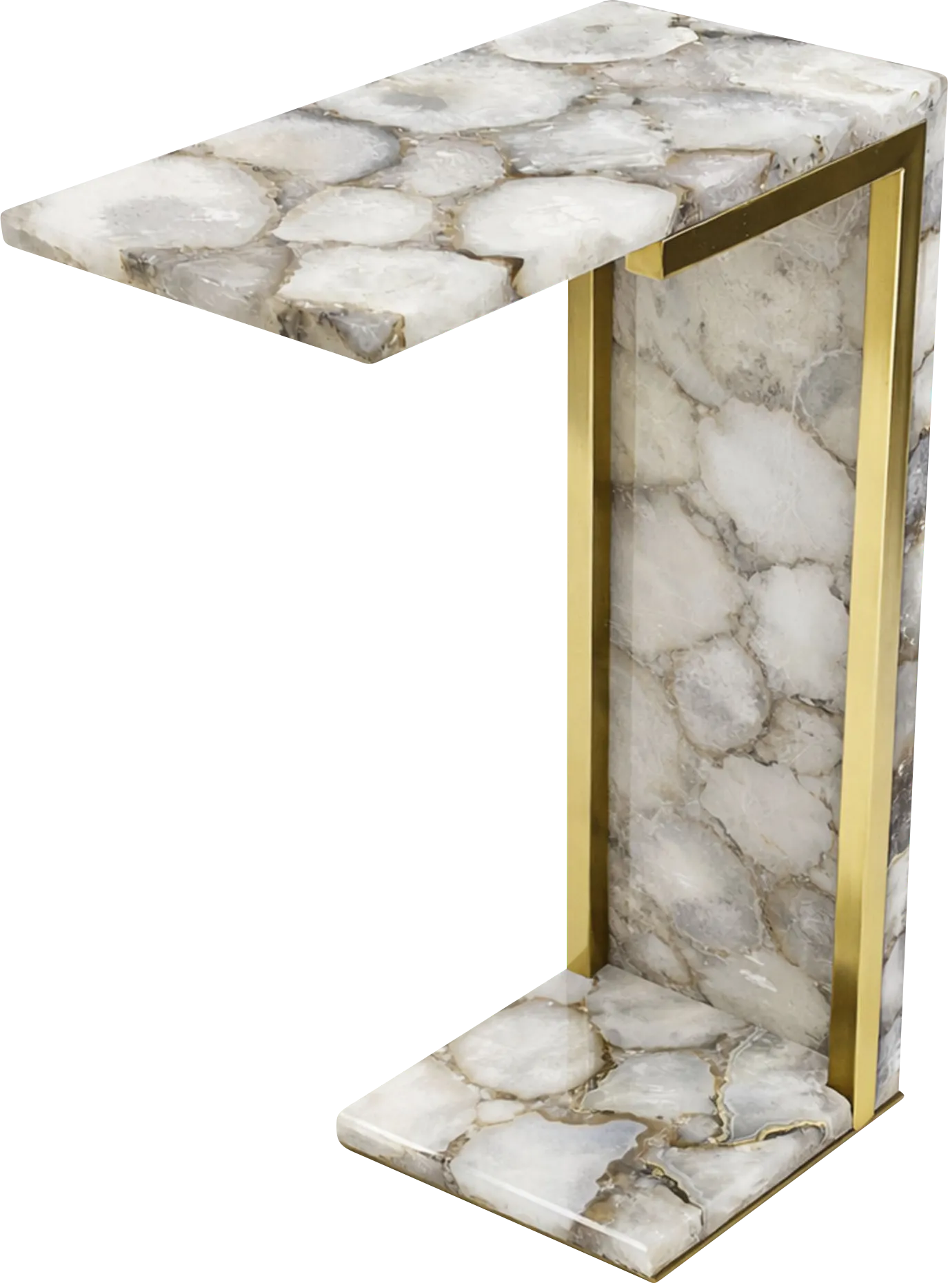 Onosm Gold/Natural Accent Table - Image 1