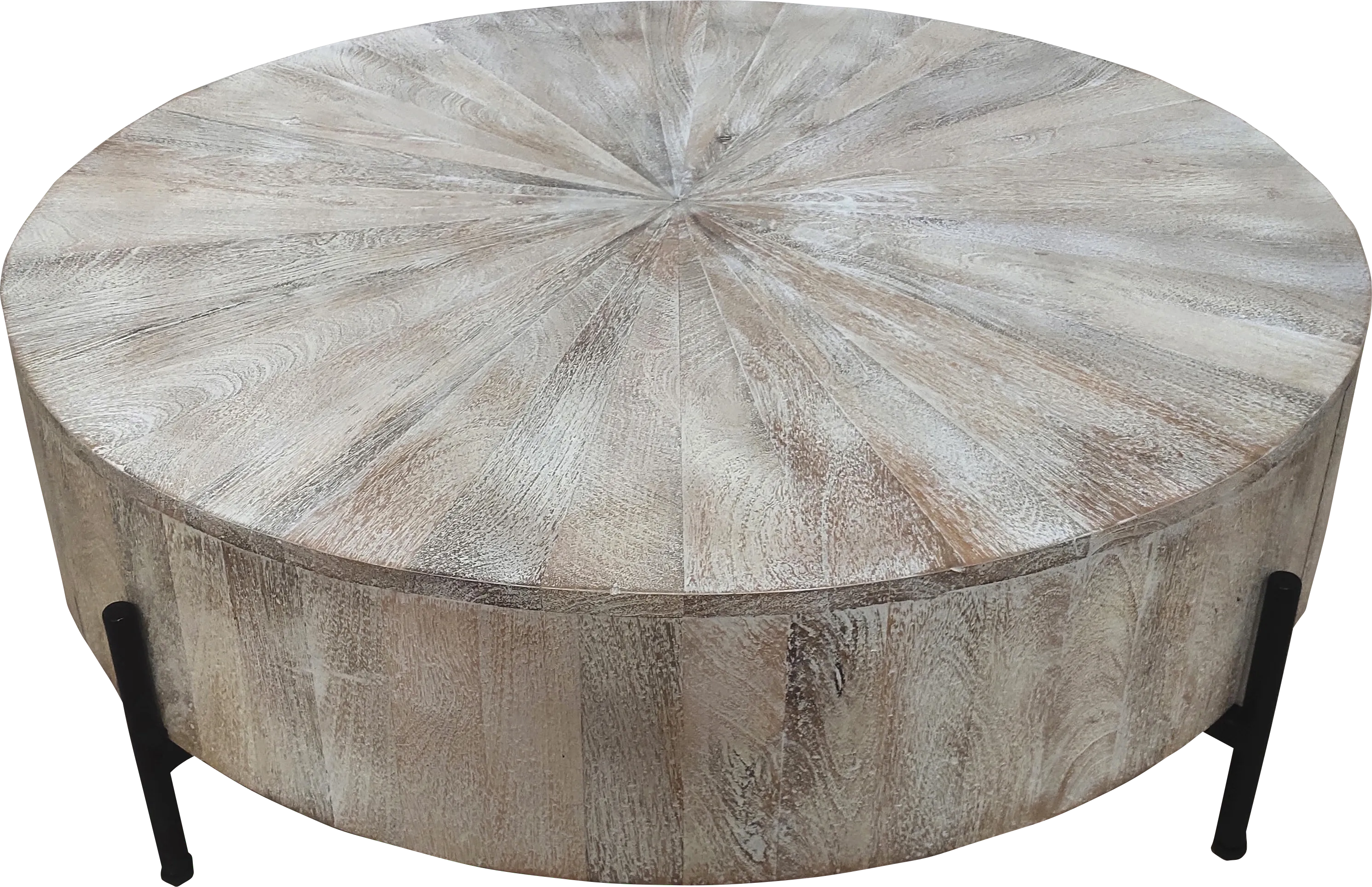 Wezani Weathered/Black Cocktail Table - Thumbnail - Image 1