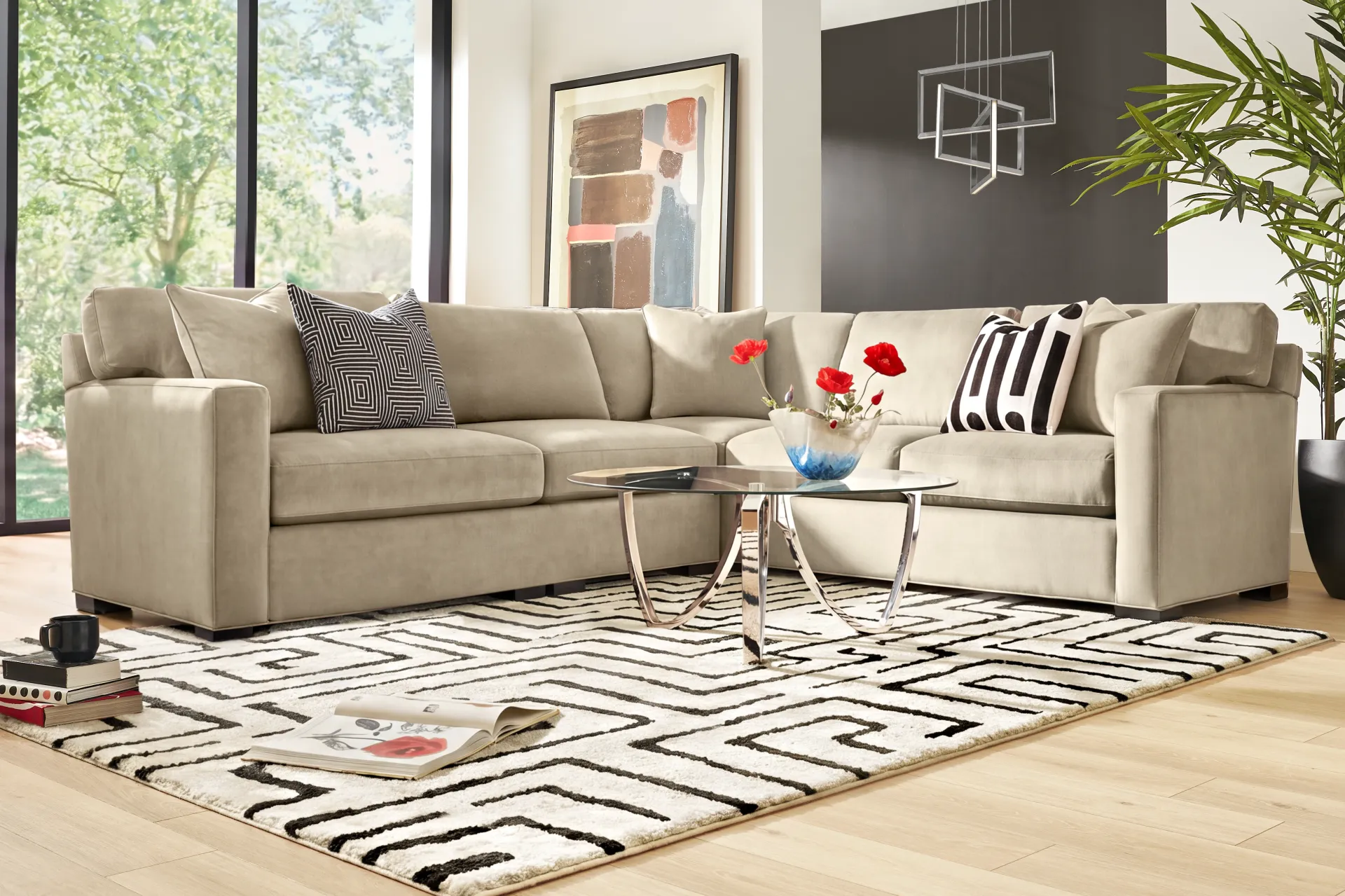 Harmonie Light Taupe 2 Pc Sectional - Image 1