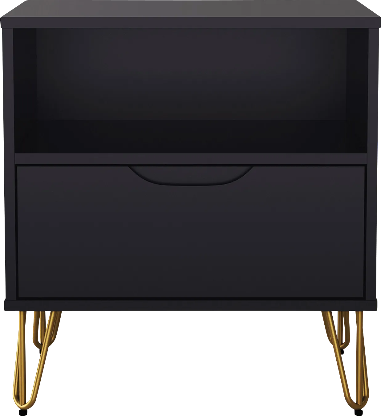 Daylo I Black Nightstand - Thumbnail - Image 1