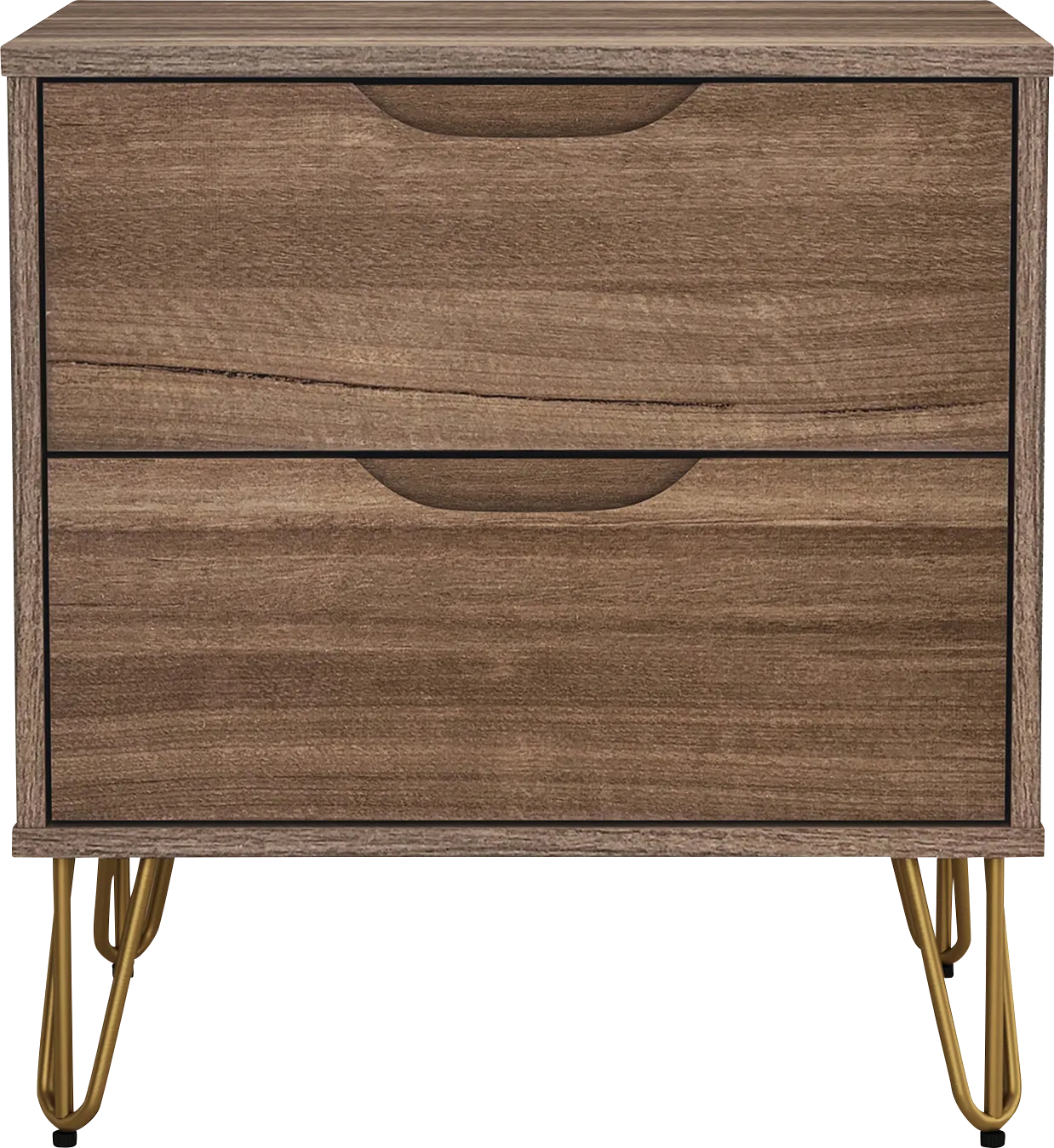 Daylo II Brown Nightstand - Thumbnail - Image 1