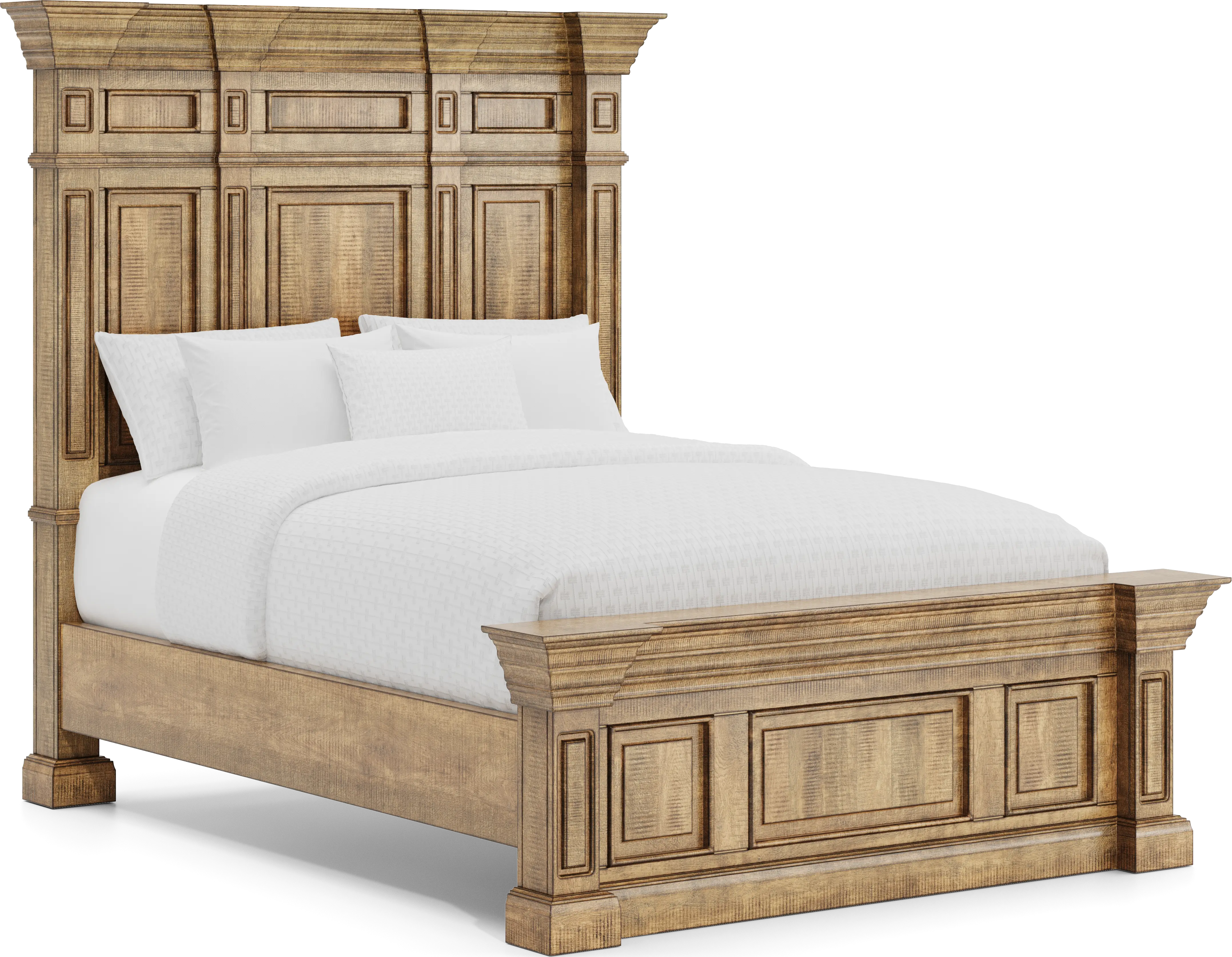 Briar Hill Natural 7 Pc Queen Panel Bedroom - Thumbnail - Image 2