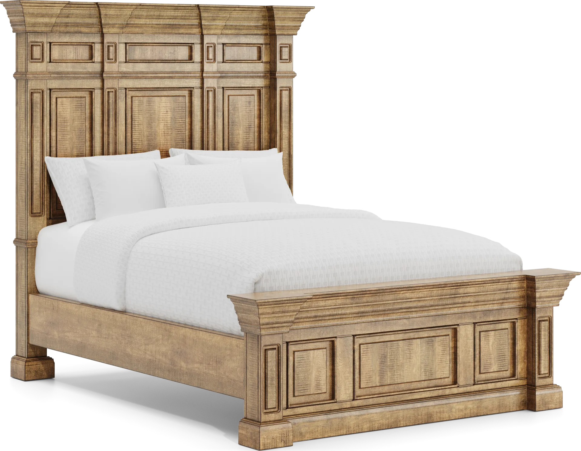 Briar Hill Natural 3 Pc Queen Panel Bed - Image 1