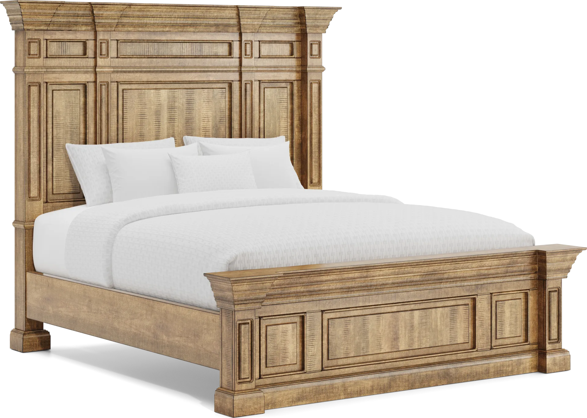 Briar Hill Natural 3 Pc King Panel Bed - Image 2