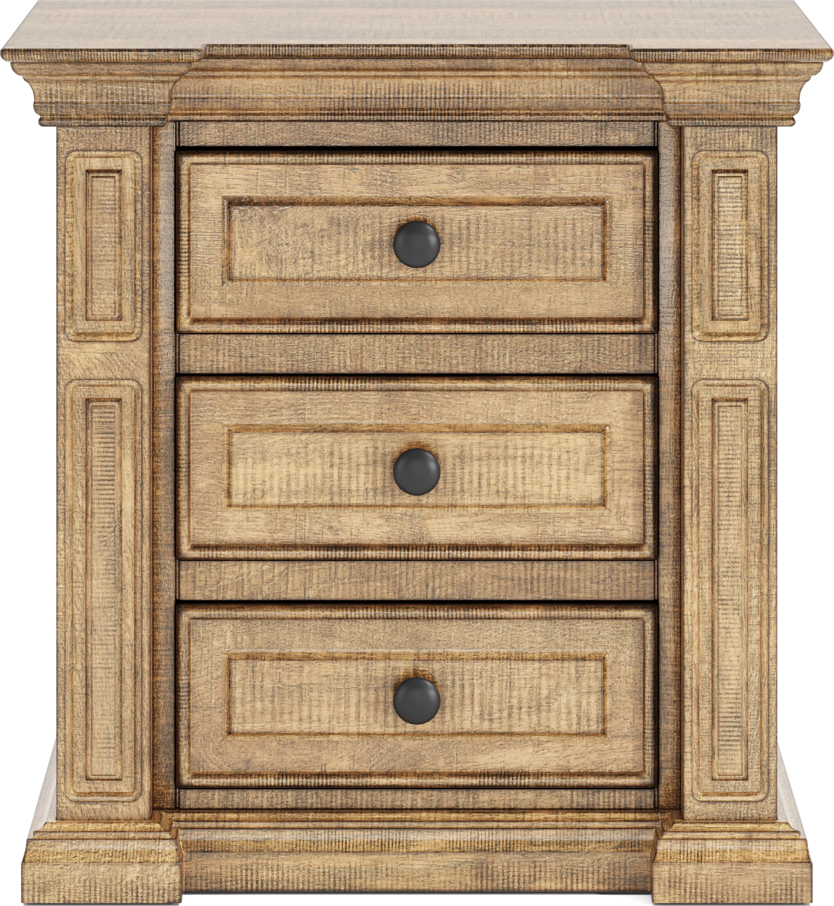Briar Hill Natural 7 Pc Queen Panel Bedroom - Thumbnail - Image 14