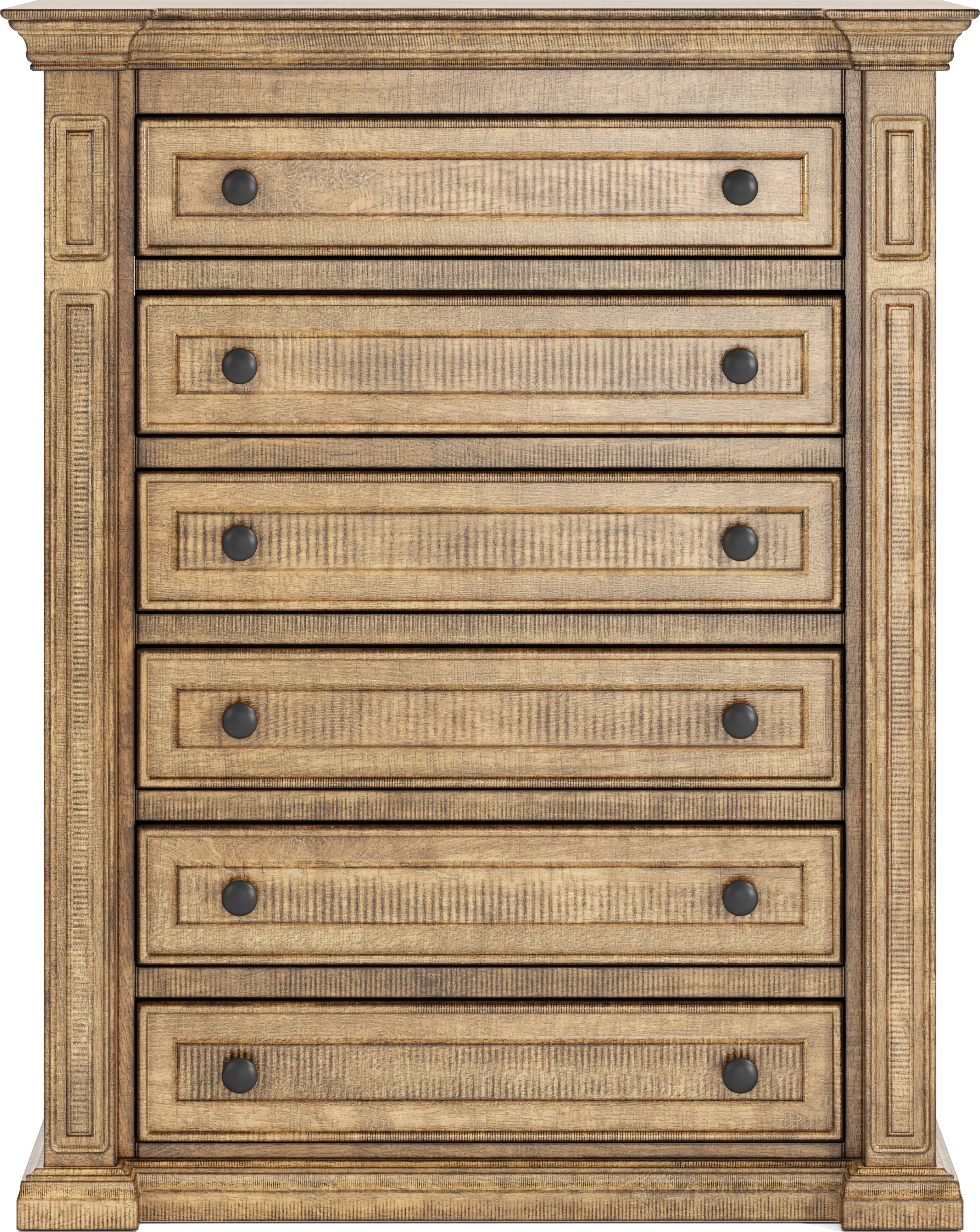 Briar Hill Natural 5 Pc Queen Panel Bedroom - Thumbnail - Image 7