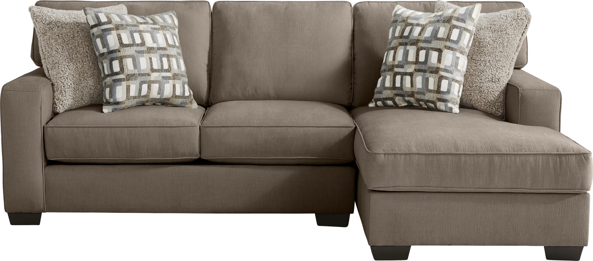 Haskins Brown 2 Pc Sectional - Image 1