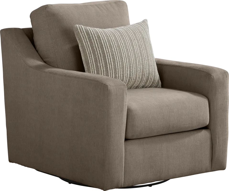 Haskins Brown Swivel Chair