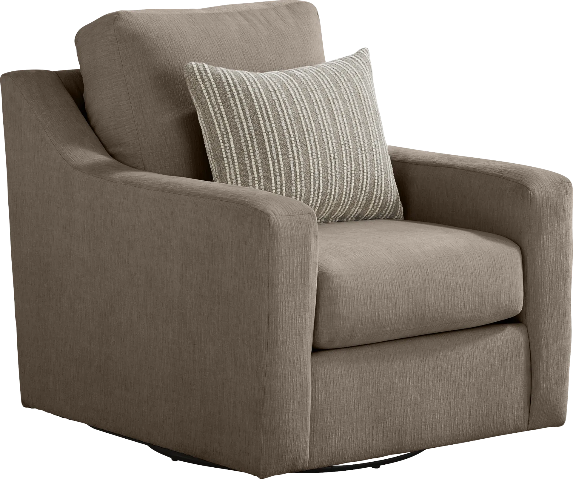 Haskins Brown Swivel Chair - Image 1