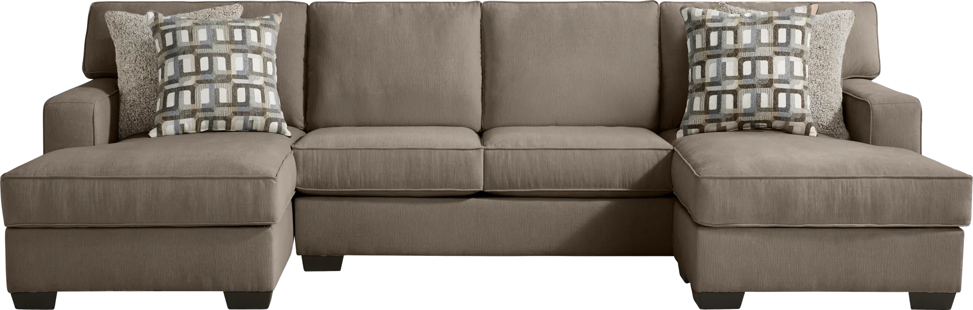 Haskins Brown 2 Pc Sectional - Image 1