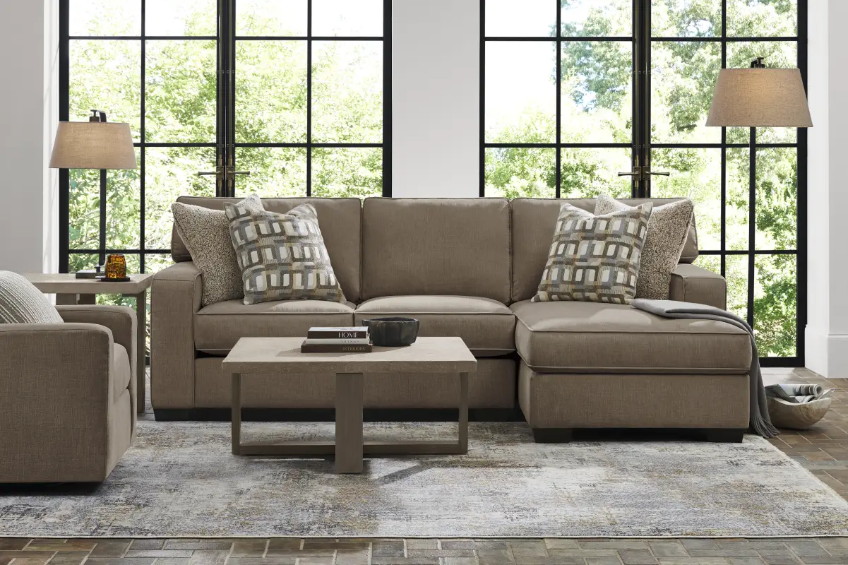 Haskins Brown 2 Pc Sectional