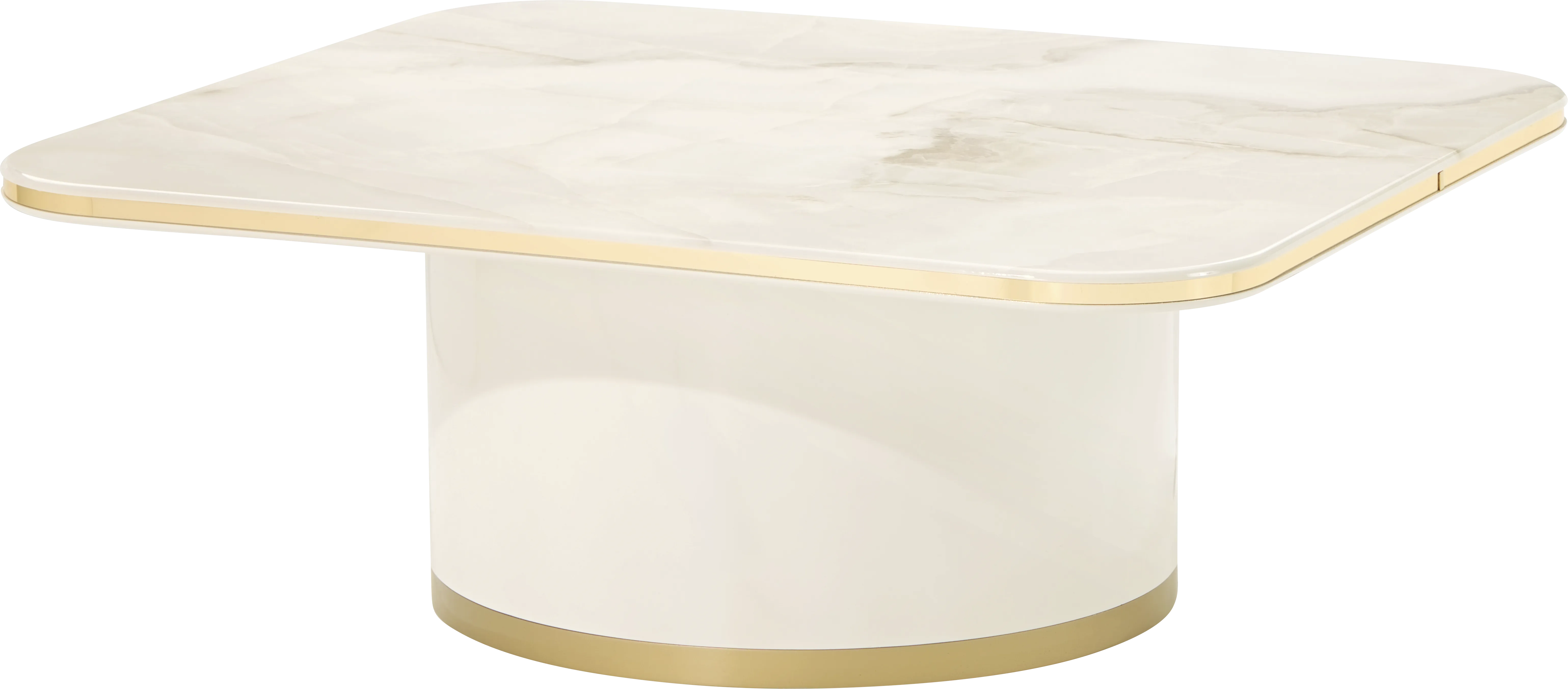 Donatello Ivory Rectangular Cocktail Table - Image 1