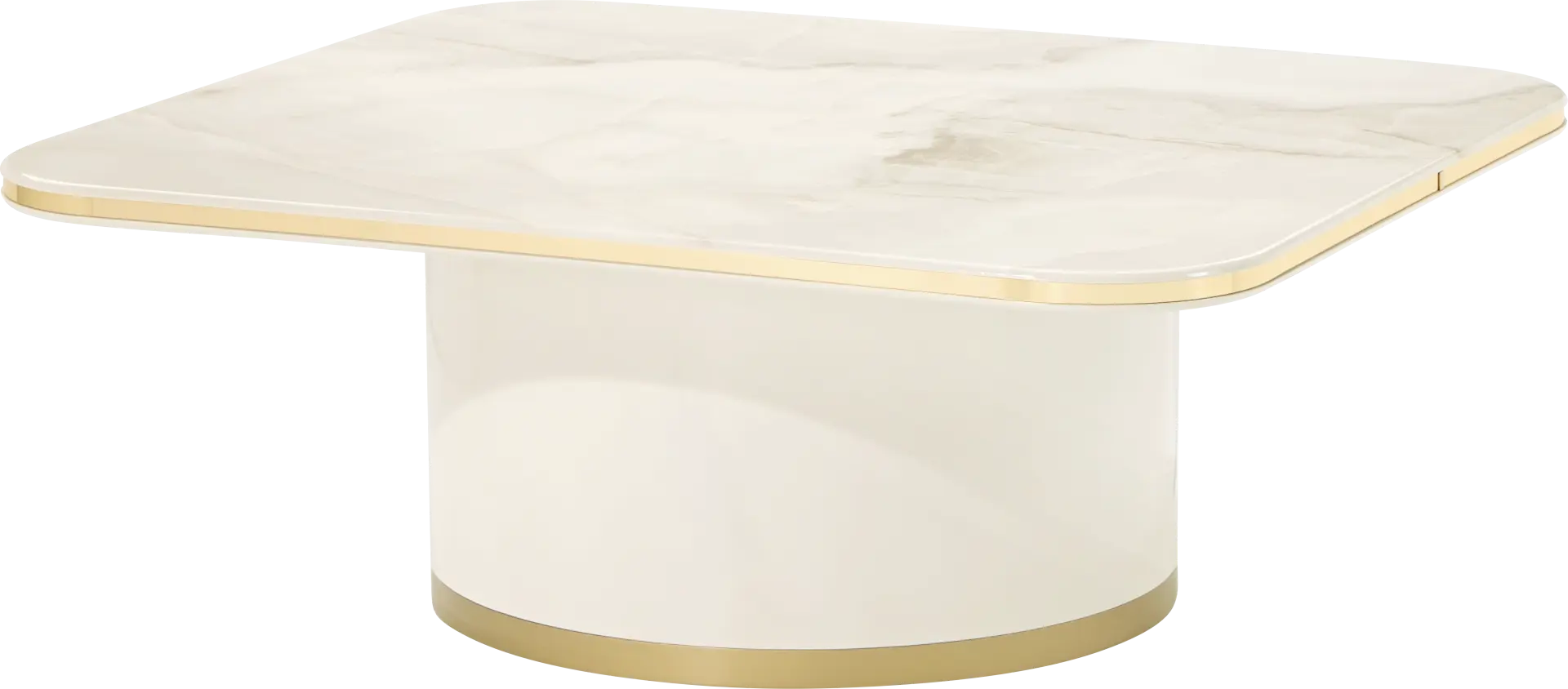 Donatello Ivory Rectangular Cocktail Table