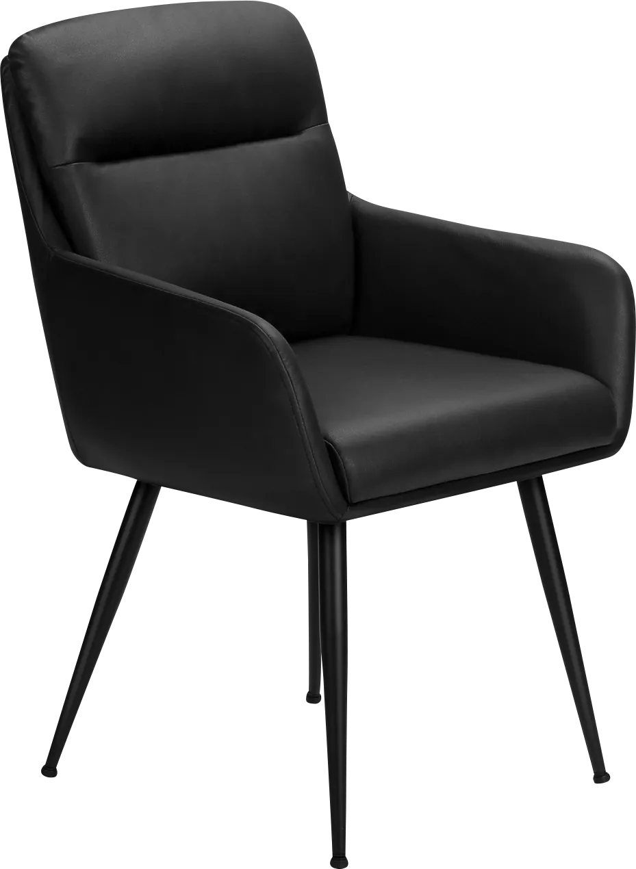 Ahia Black Side Chair, Set of 2 - Image 1