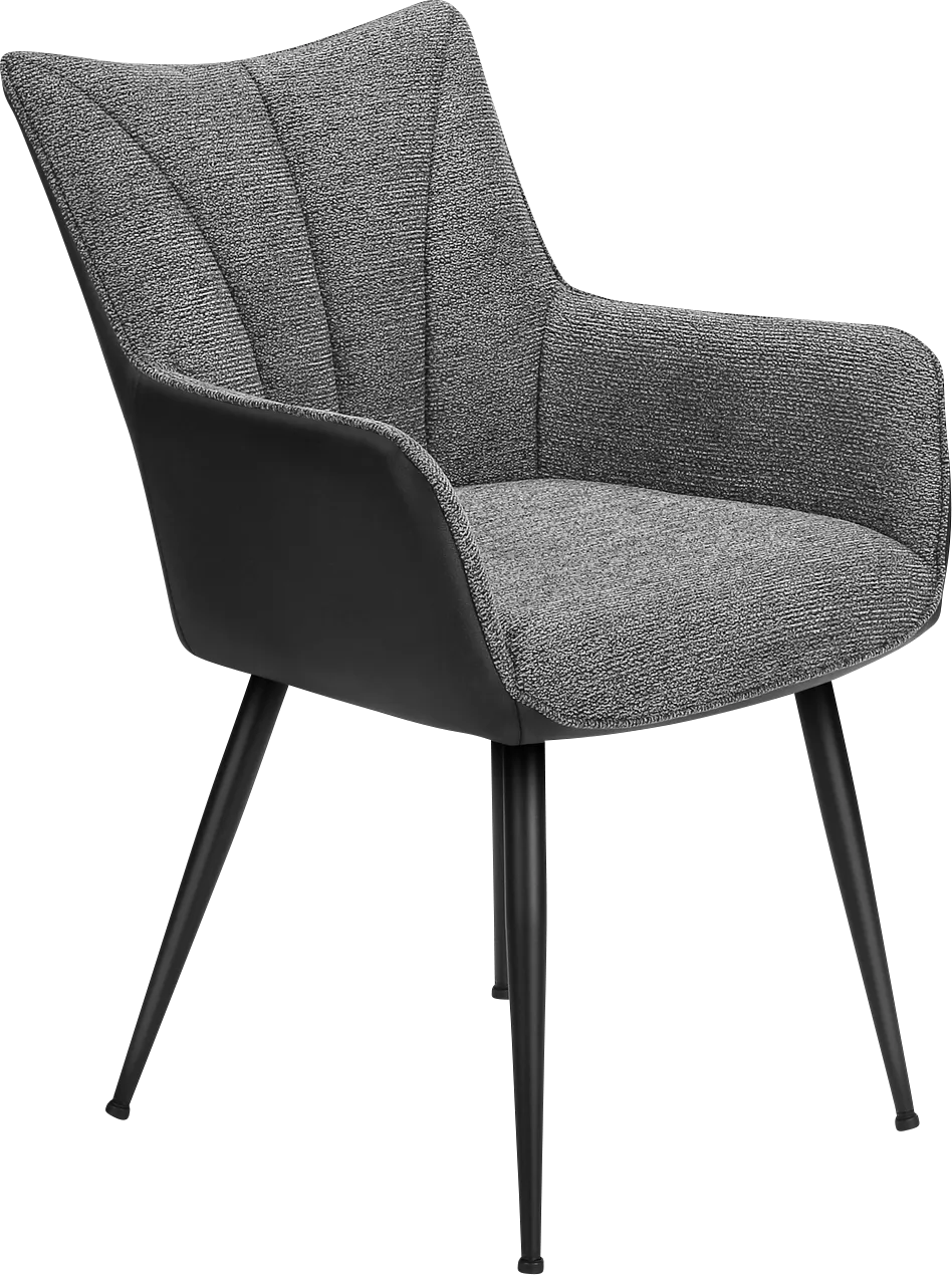 Rawiri Dark Gray Side Chair, Set of 2 - Image 1