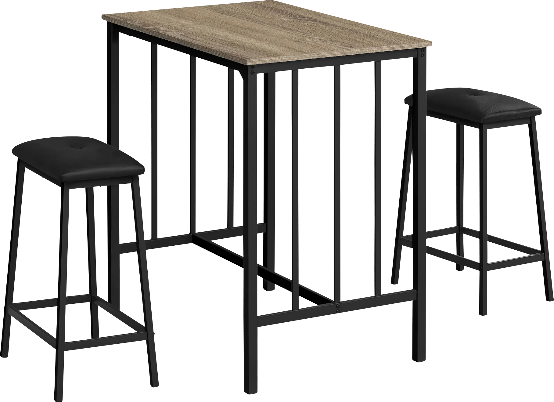 Himona Taupe 3 Pc Dining Set - Image 1
