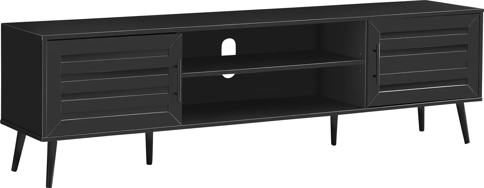 Wihone Black 72 in. Console