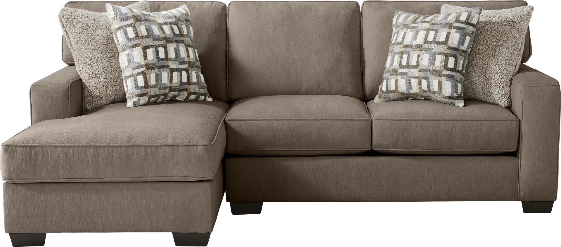 Haskins Brown 2 Pc Sectional - Image 1