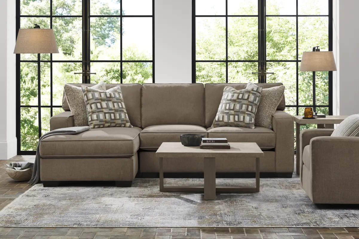 Haskins Brown 2 Pc Sectional