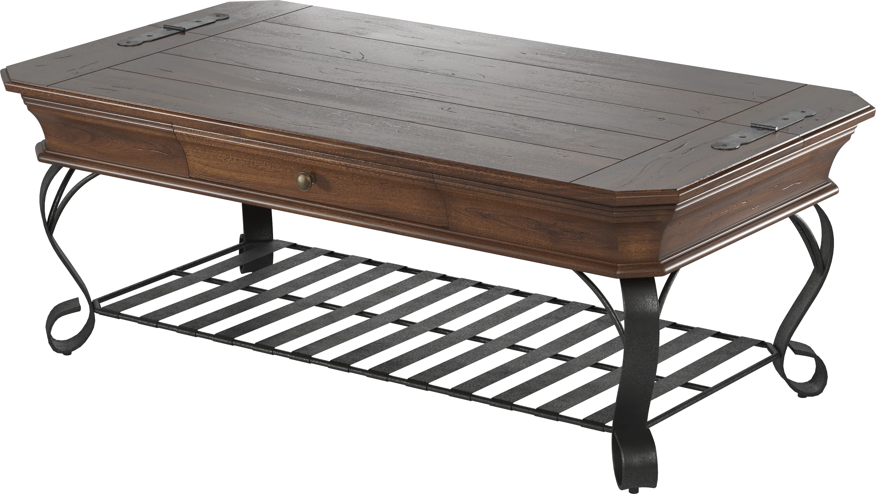 Coronado Bay Brown Cherry Cocktail Table - Thumbnail - Image 1