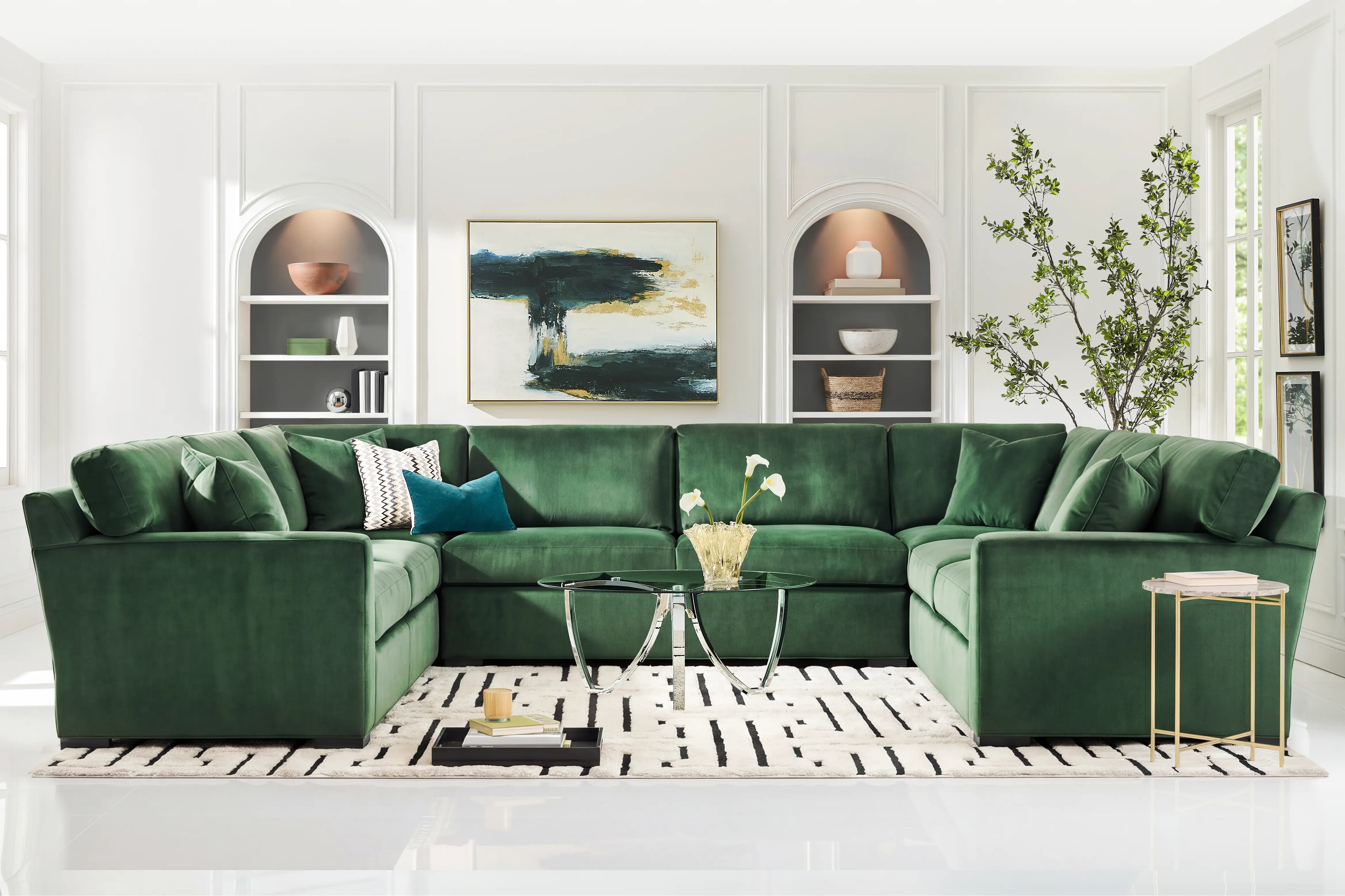 Harmonie Emerald 3 Pc Sectional - Thumbnail - Image 2