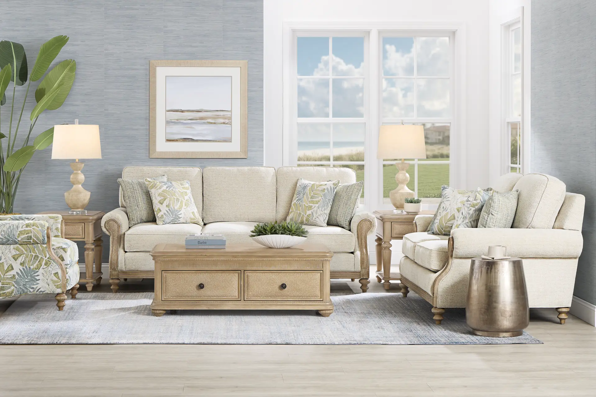 Sanibel Beige 7 Pc Living Room