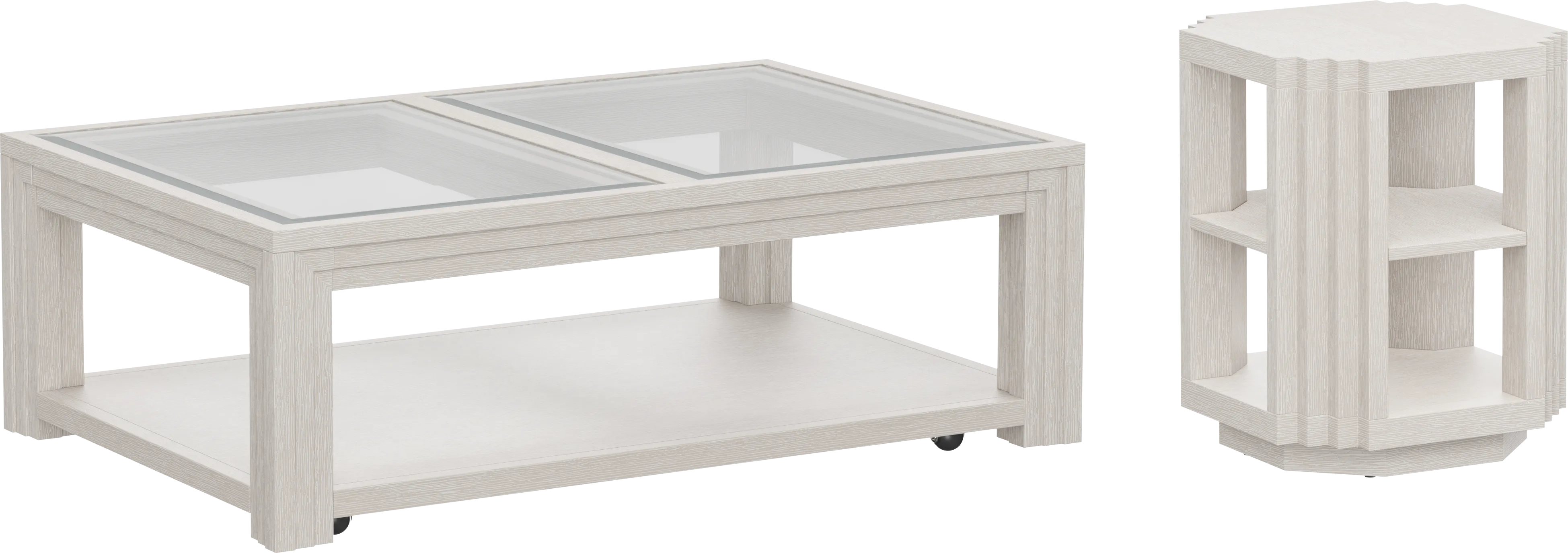 Royal Park Ivory 2 Pc Table Set - Thumbnail - Image 1