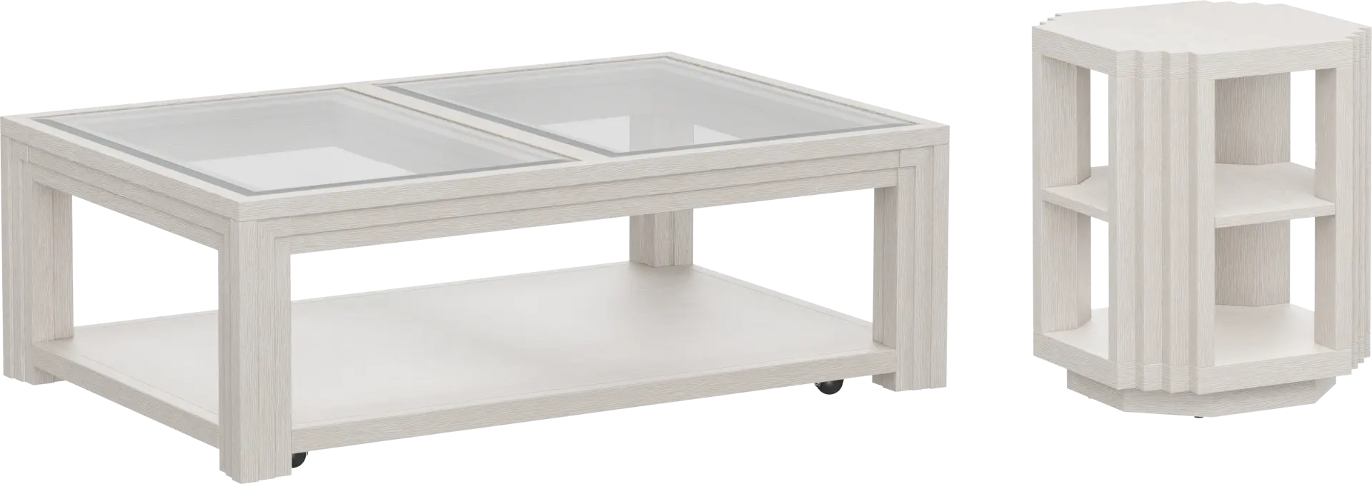 Royal Park Ivory 2 Pc Table Set