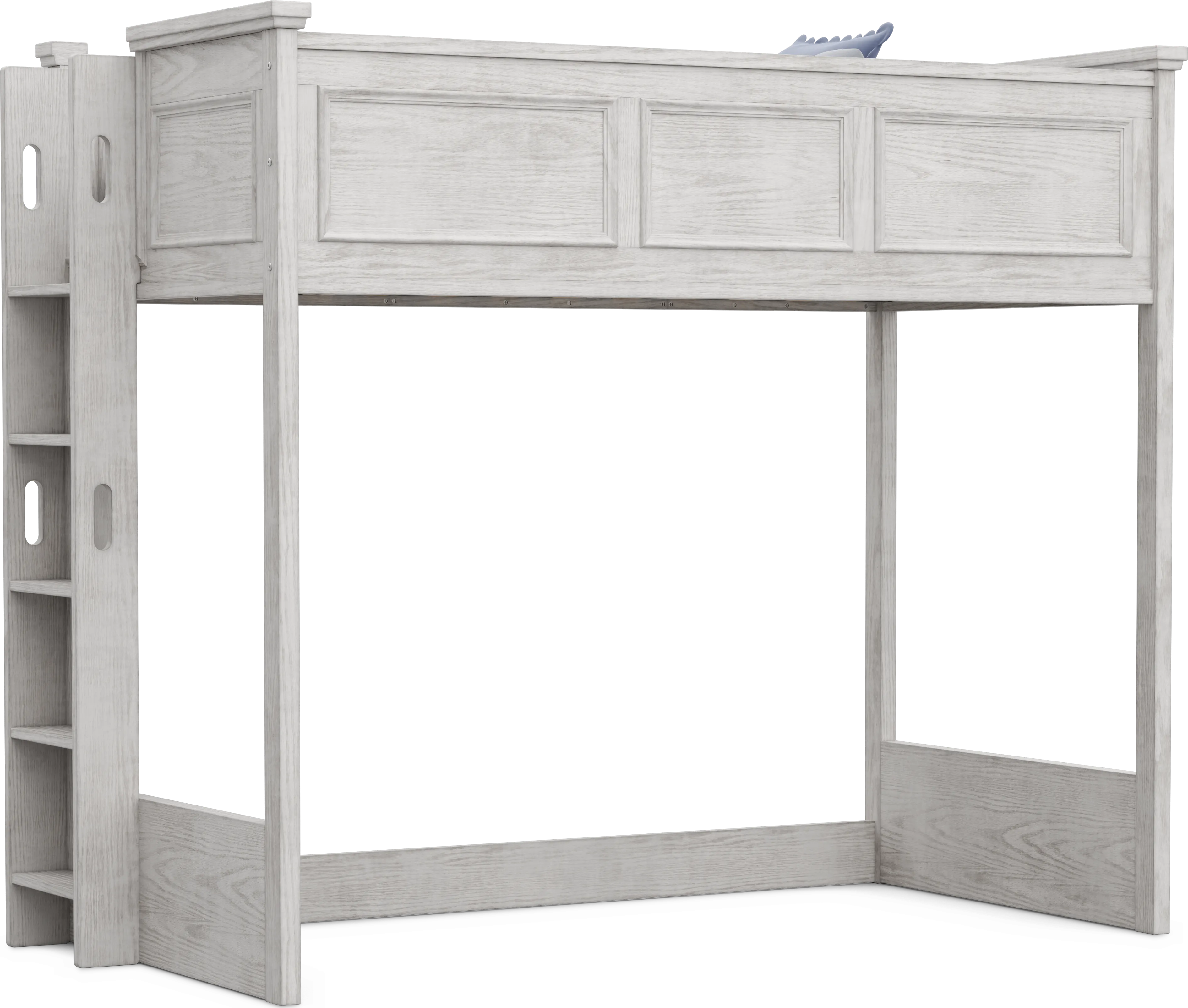 Kids Canyon Lake 2.0 Ash Gray Twin Loft Bed - Thumbnail - Image 1