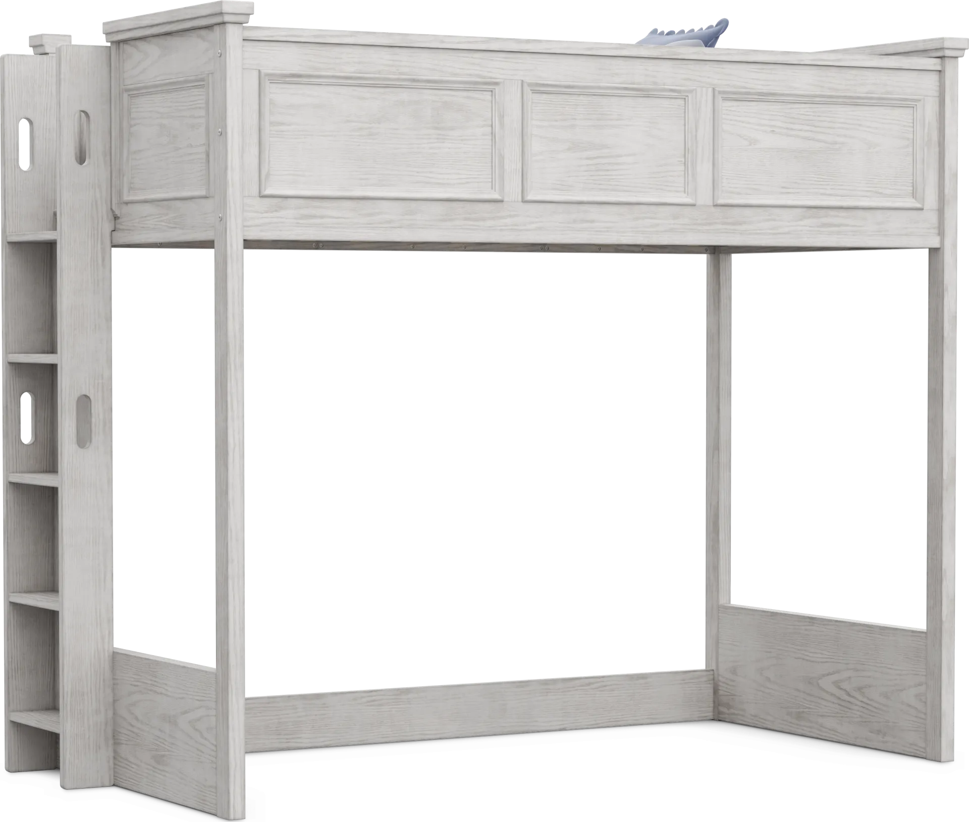 Kids Canyon Lake 2.0 Ash Gray Twin Loft Bed - Image 1
