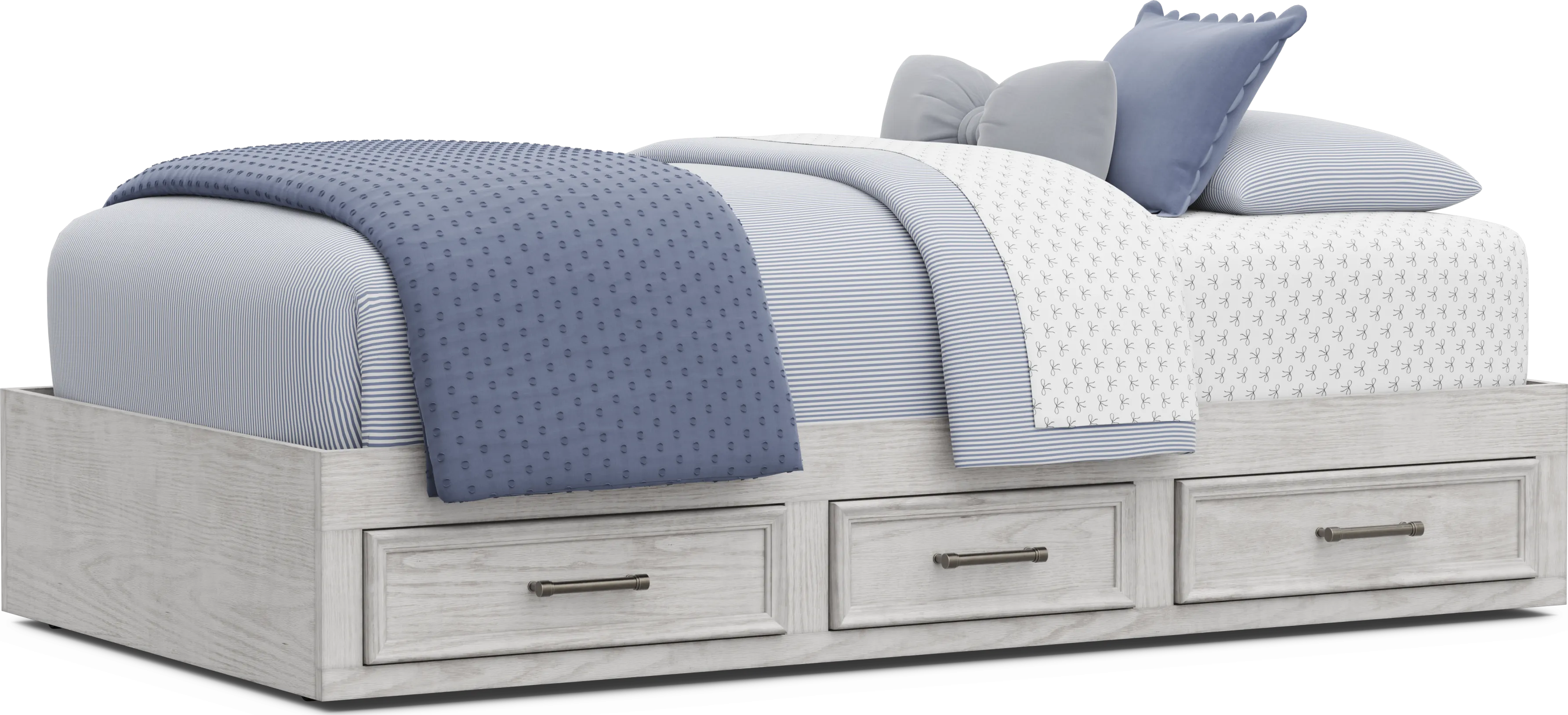 Kids Canyon Lake 2.0 Ash Gray Twin Platform Bed - Thumbnail - Image 1