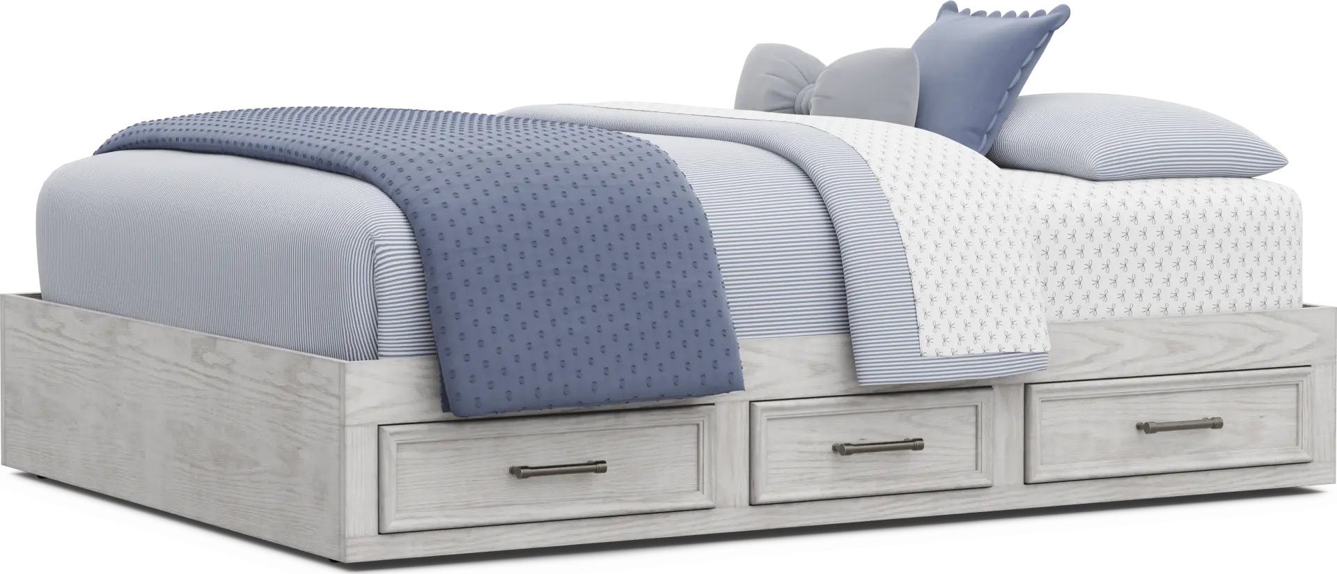 Kids Canyon Lake 2.0 Ash Gray Full Platform Bed