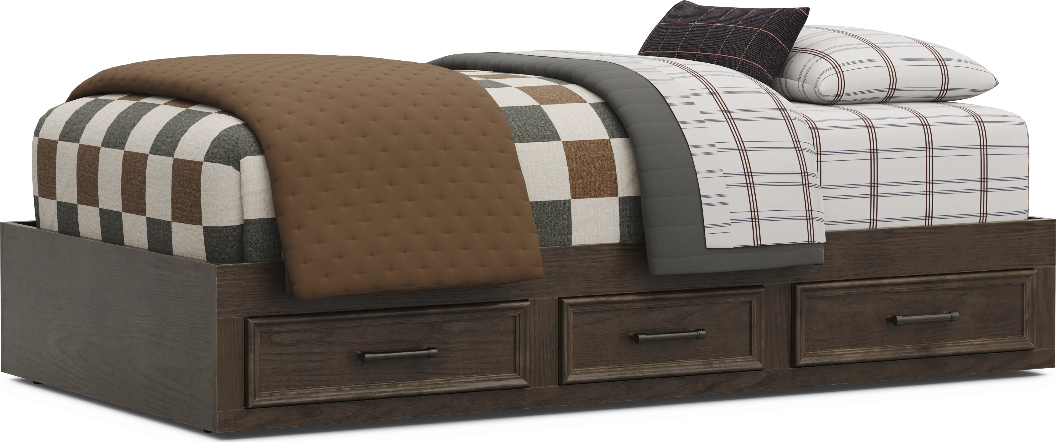 Kids Canyon Lake 2.0 Java Twin Platform Bed - Thumbnail - Image 1