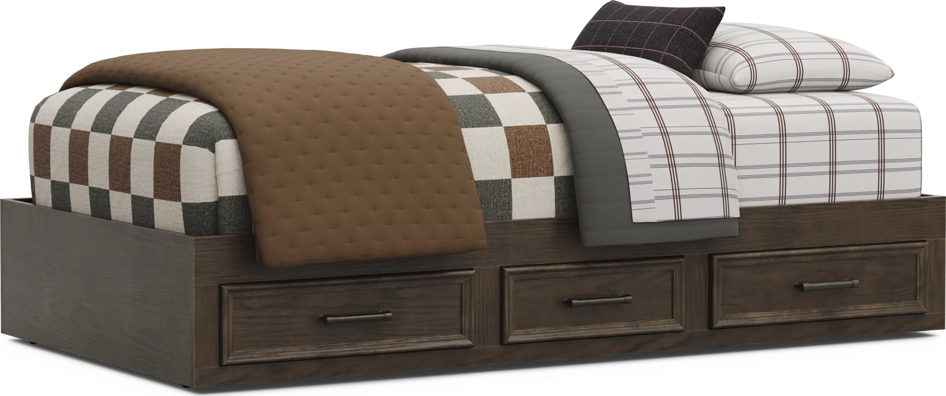 Kids Canyon Lake 2.0 Java Twin Platform Bed - Image 1